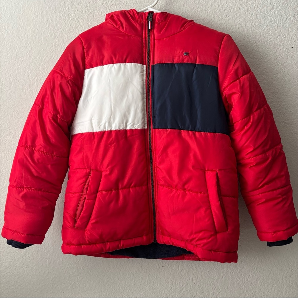 Tommy Hilfiger Red Colorblock Kids Jacket